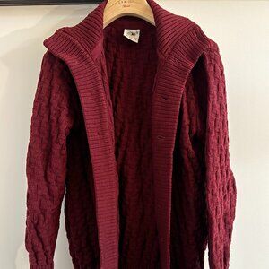 S.N.S. Herning Stark Cardigan in Burgundy (old fit)